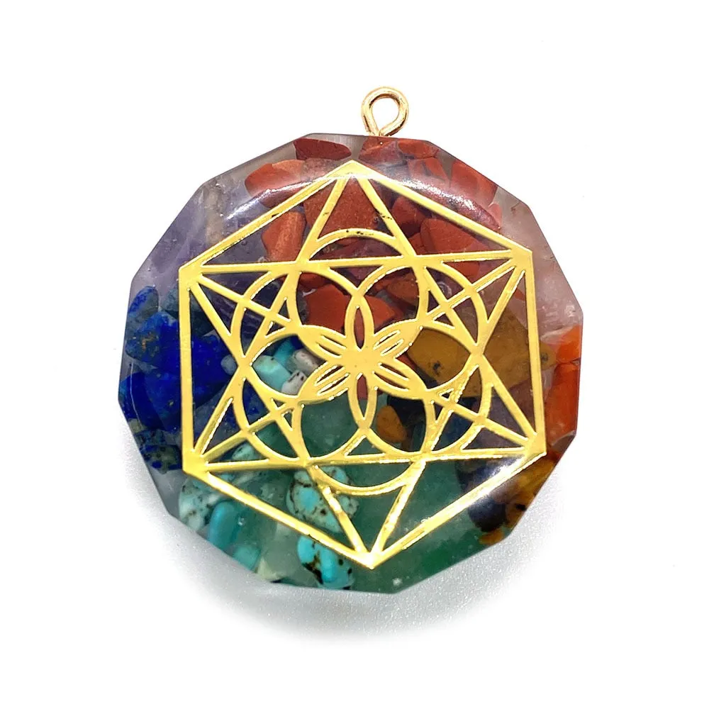 Retro Orgonite Stone Pendants