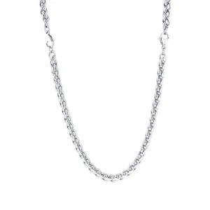 Rover Stainless Steel Convertible Wheat Chain Necklace