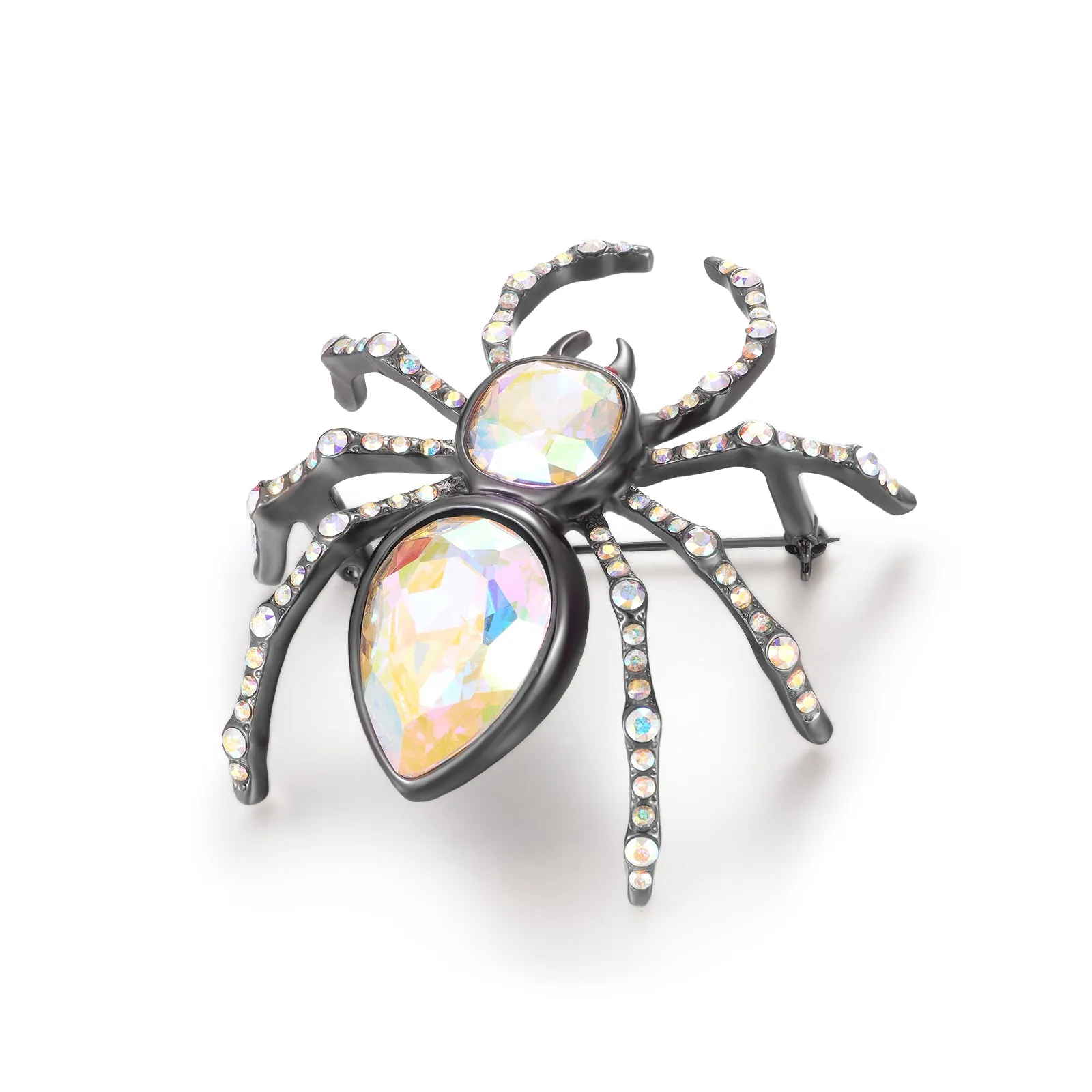 Shimmering Spider Brooch