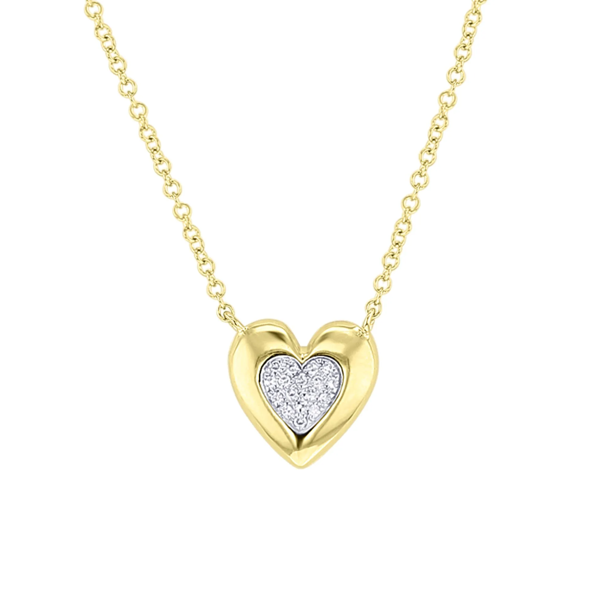 Simplistic Diamond Heart Necklace