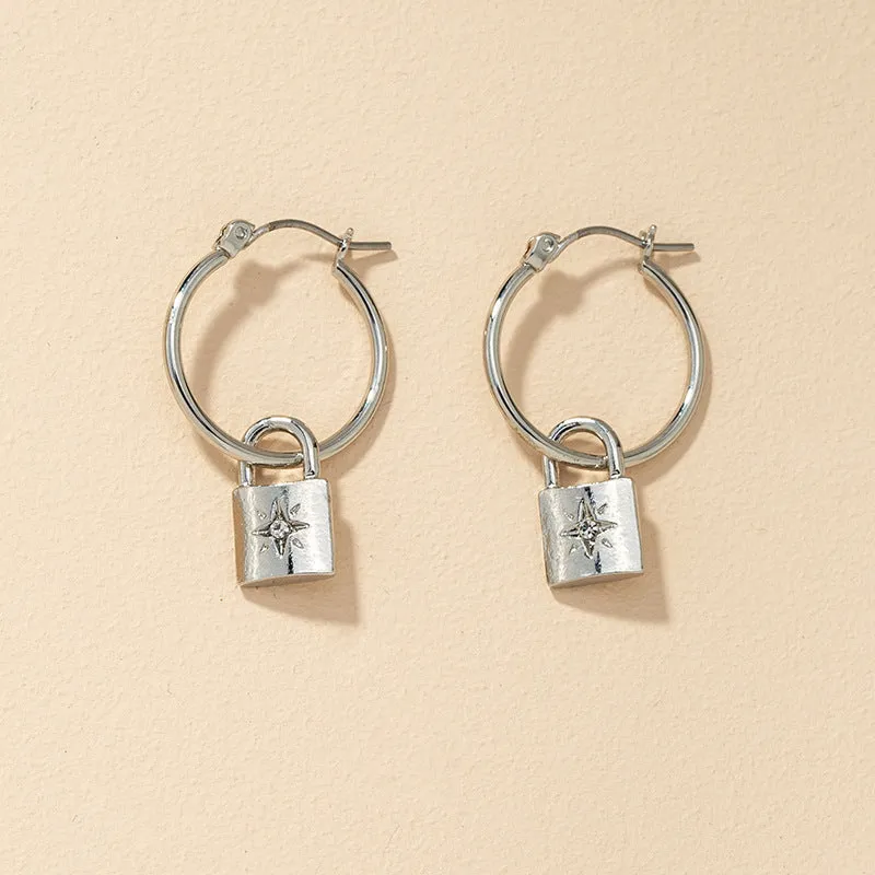 Small Star Lock Earrings - Vienna Verve Collection Earrings