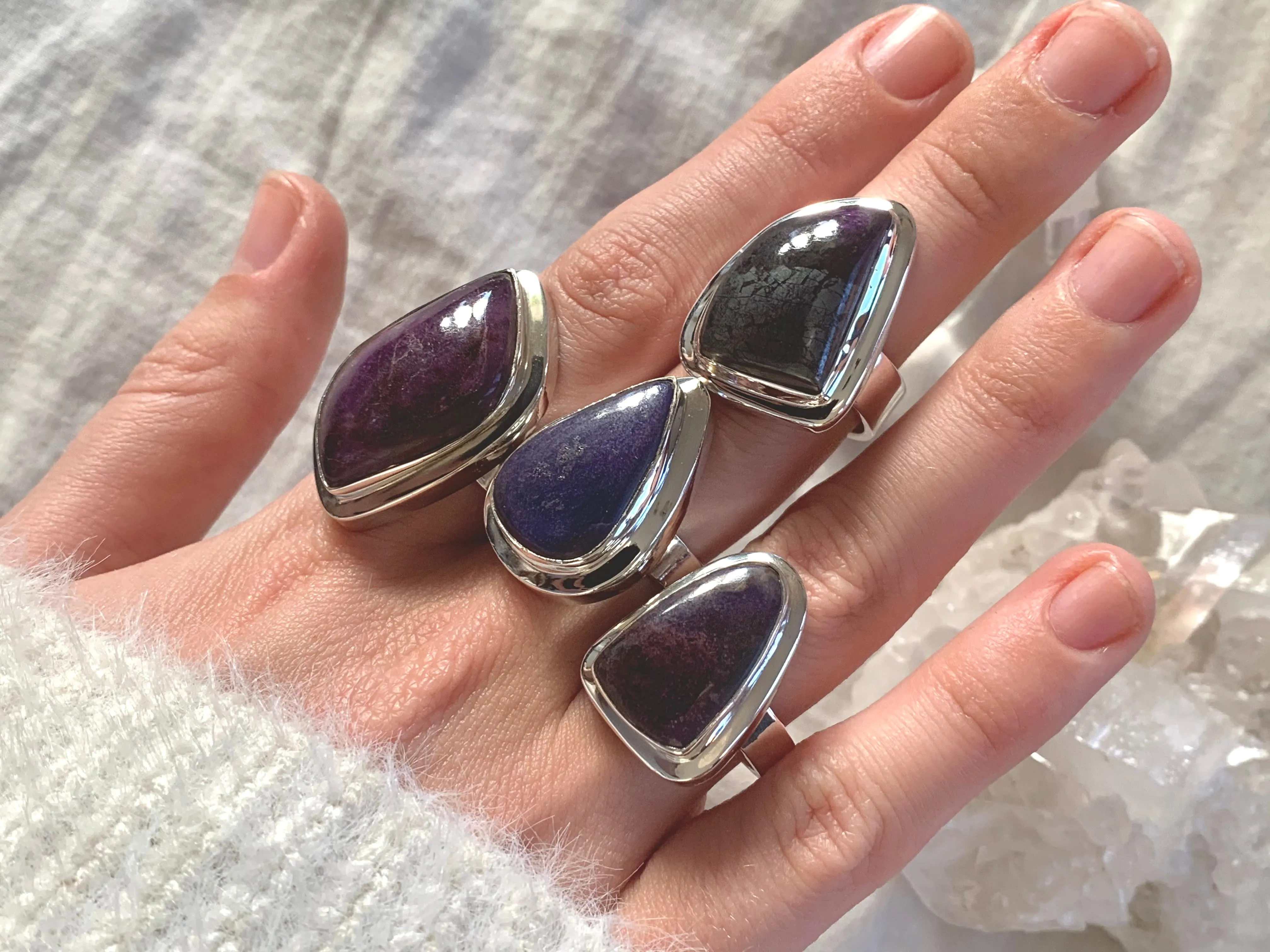 Sugilite Ansley Ring- Freeform