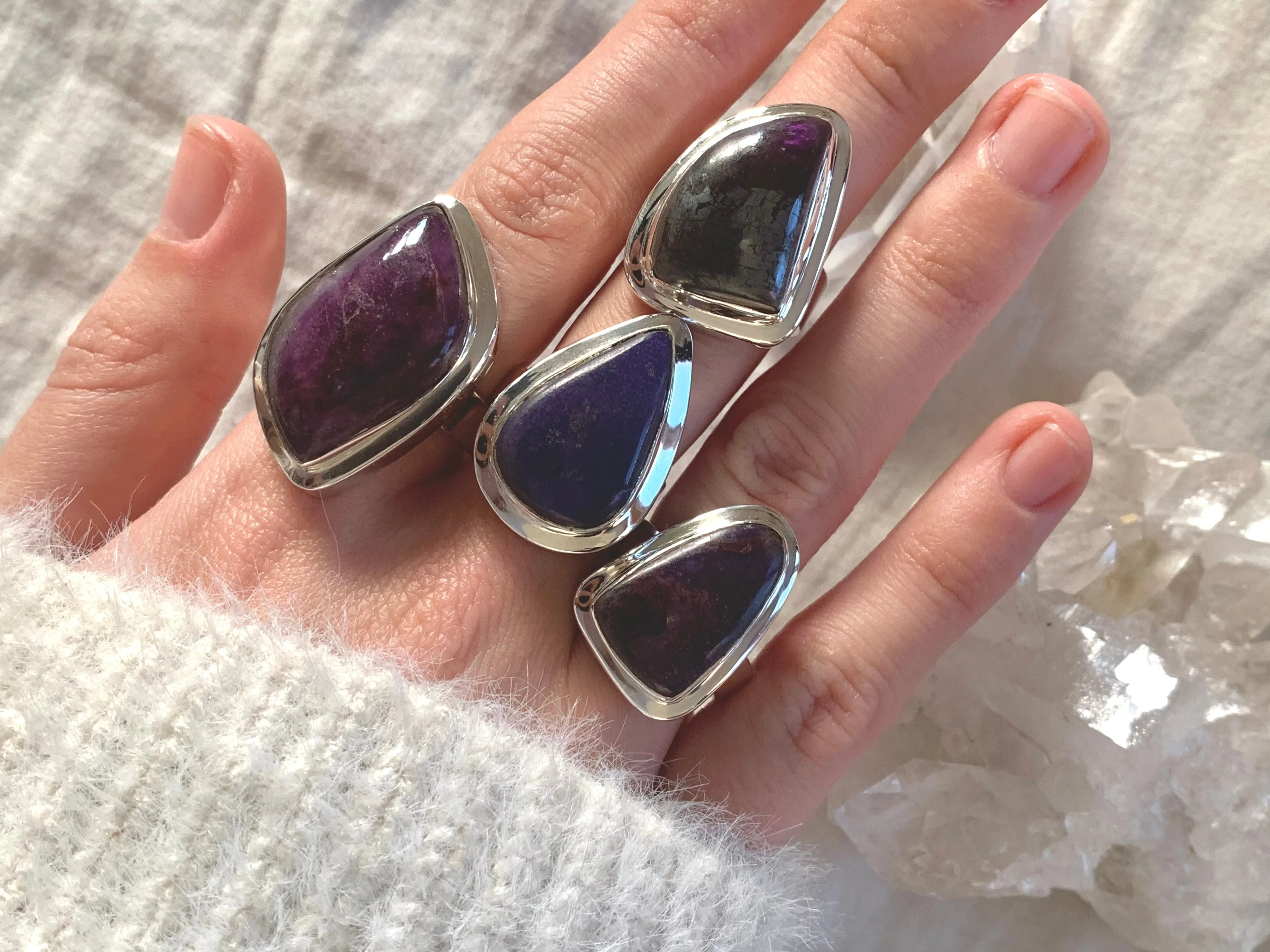 Sugilite Ansley Ring- Freeform