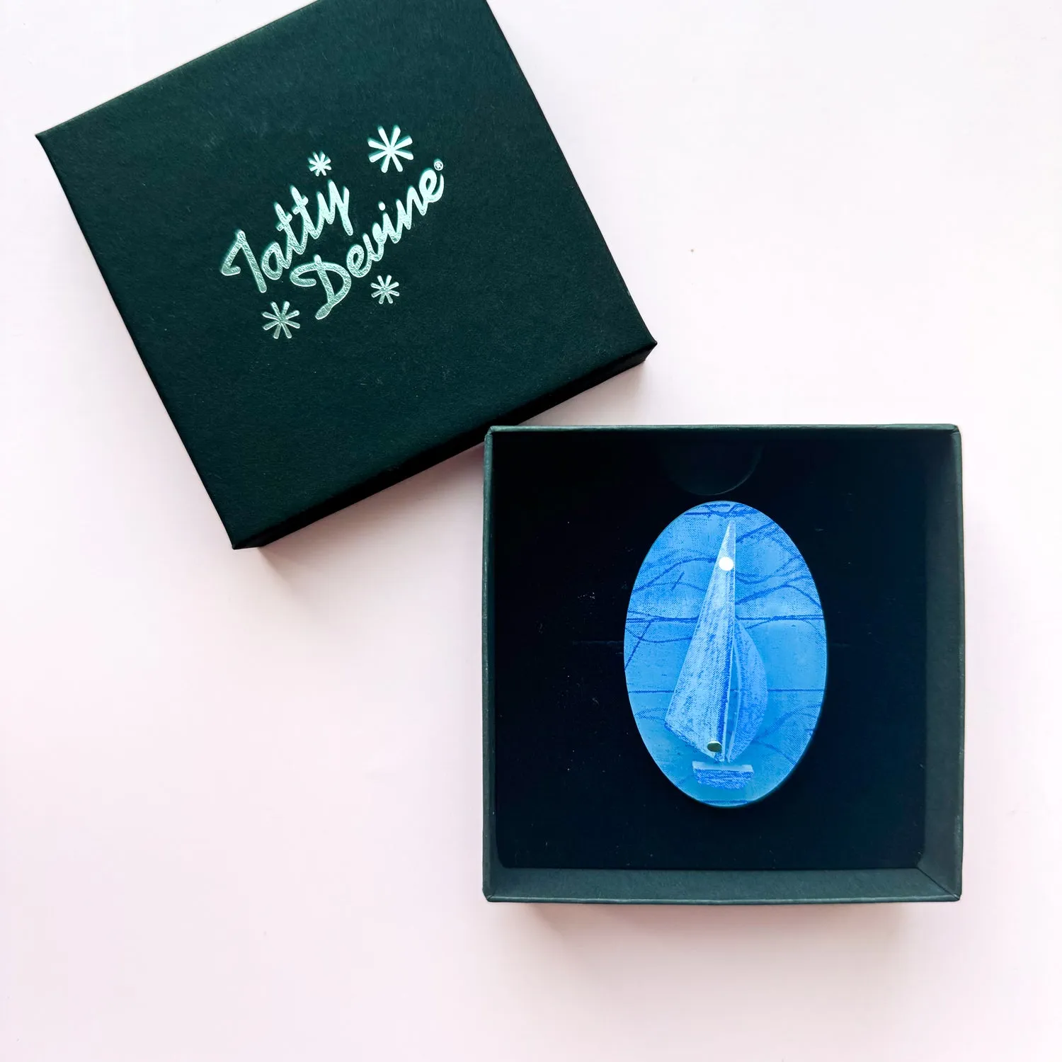 Tatty Devine X Mary Wykeham Sail Boat Brooch