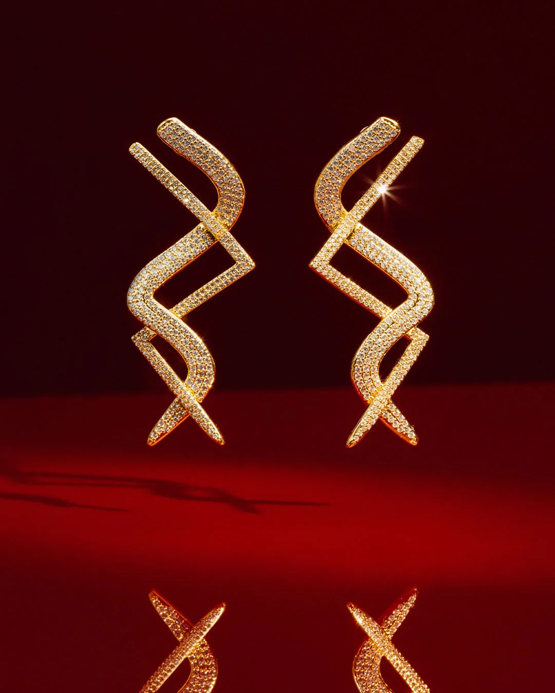 The Riri earrings - gold plated