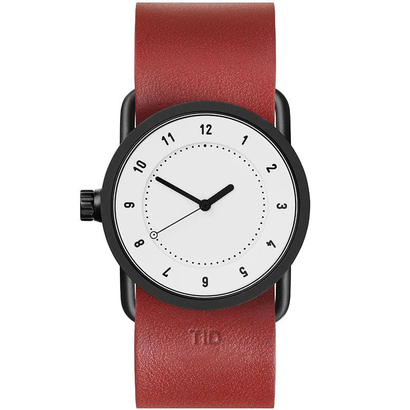 TID No.1 White Dial / Navy Leather Strap / Black Buckle