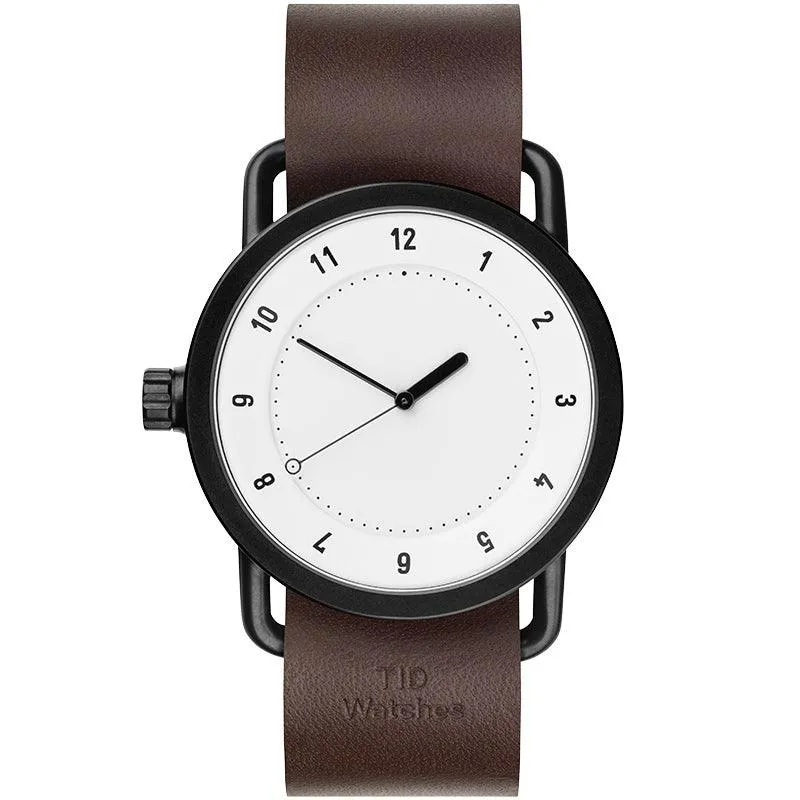 TID No.1 White Dial / Navy Leather Strap / Black Buckle