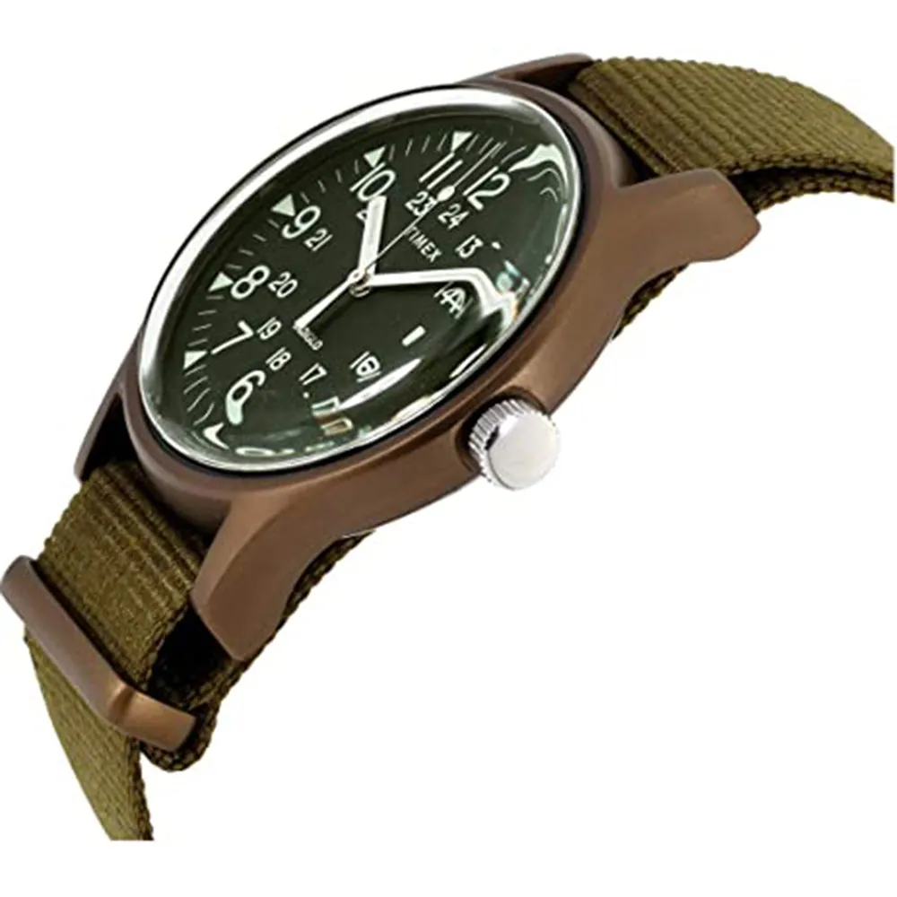 Timex Unisex MK1 Quartz Movement Green Dial Watch - TW2R375