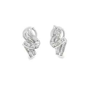 Twist Diamond Earrings 1.08 cts